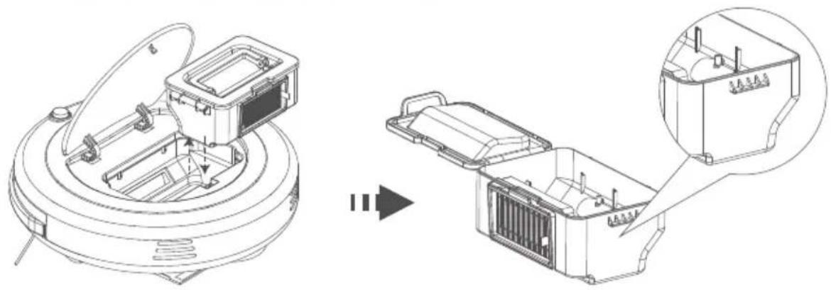 HAIER D100S - 清洁灰尘盒 - 2