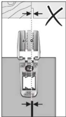 BOSCH UniversalCirc 18V-53 - Markējumi zāgējuma trases kontrolei (attēls E) - 2