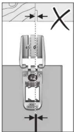 BOSCH UniversalCirc 18V-53 - Pjūvio linijos žymės (žr. E pav.) - 2