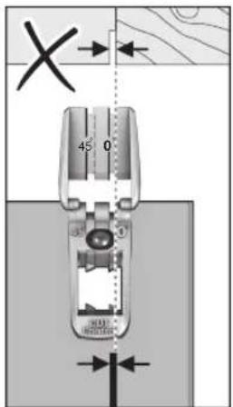 BOSCH UniversalCirc 18V-53 - Marcações de corte (ver figura E) - 1