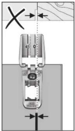 BOSCH UniversalCirc 18V-53 - Μαρκαρίσματα της κοπής (βλέπε εικόνα Ε) - 1
