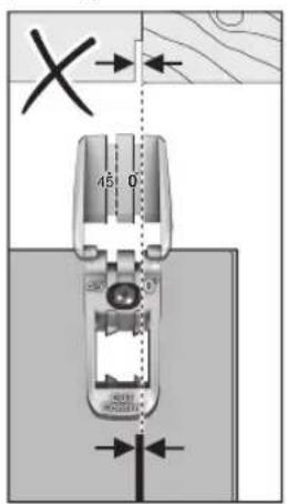 BOSCH UniversalCirc 18V-53 - Zaagmarkeringen (zie afbeelding E) - 1