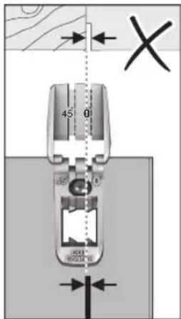 BOSCH UniversalCirc 18V-53 - Sågmarkeringar (se bild E) - 2