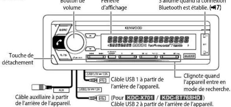KENWOOD KMR-D768BT - FONCTIONNEMENT DE BASE - 1