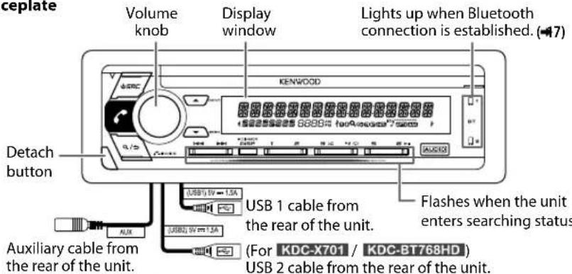 KENWOOD KMR-D768BT - BASICS - 1
