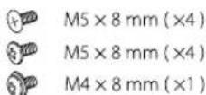 KENWOOD KDC-MP372BT - Liste des pièces pour l'installation - 6