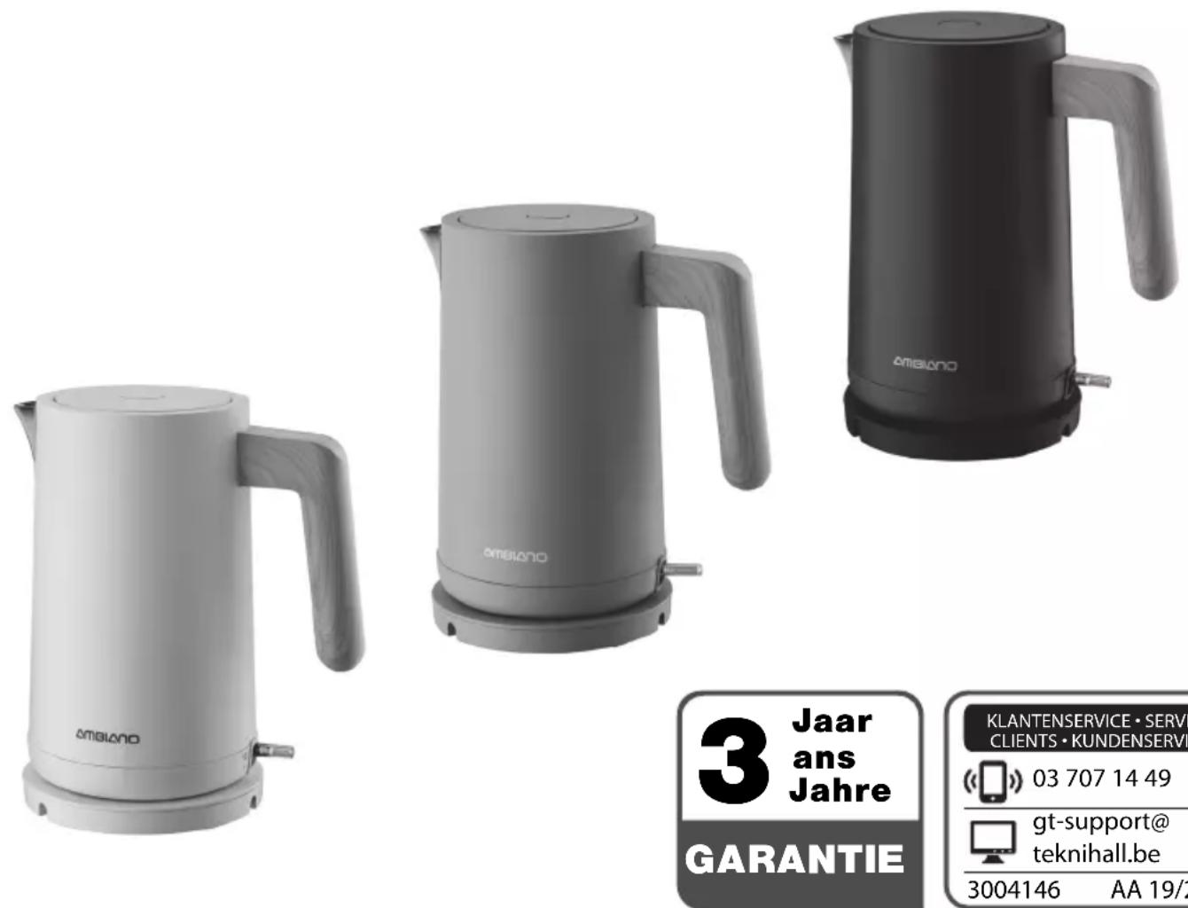 Ambiano GT-WKEDS-12 - Japandi waterkoker Bouilloire japandi Japandi Wasserkocher - 1