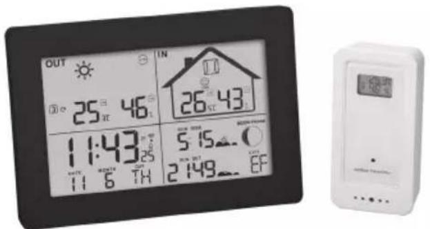 GlobalTronics GT-WS-20 - Station météo radio numérique - 1