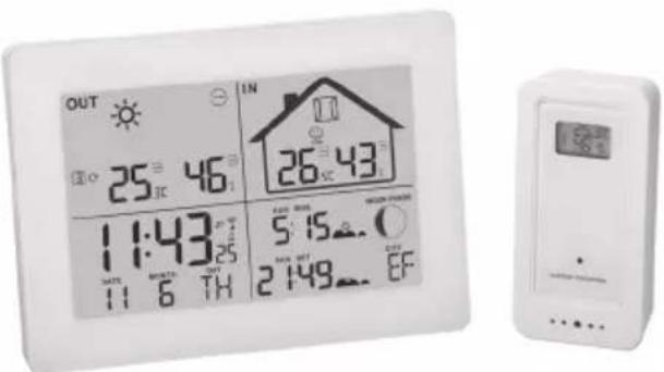 GlobalTronics GT-WS-20 - Station météo radio numérique - 2