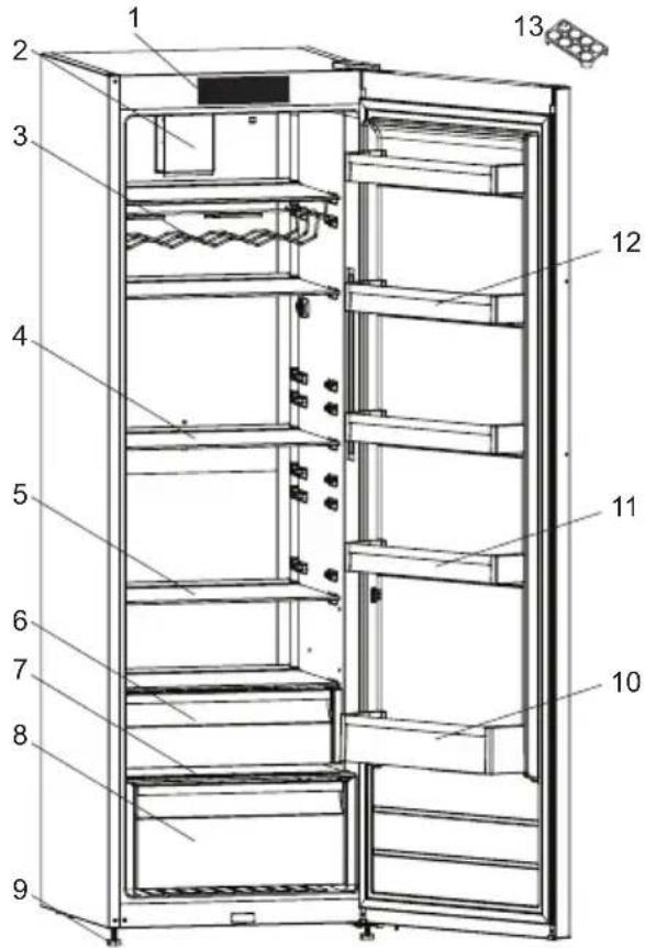 BERTAZZONI RLD60F4FXNC - DESCRIPTION DE L'APPAREIL - 1