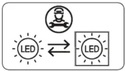 BERTAZZONI RBM60F5FXNC - Udskiftning af LED-belysning - 2