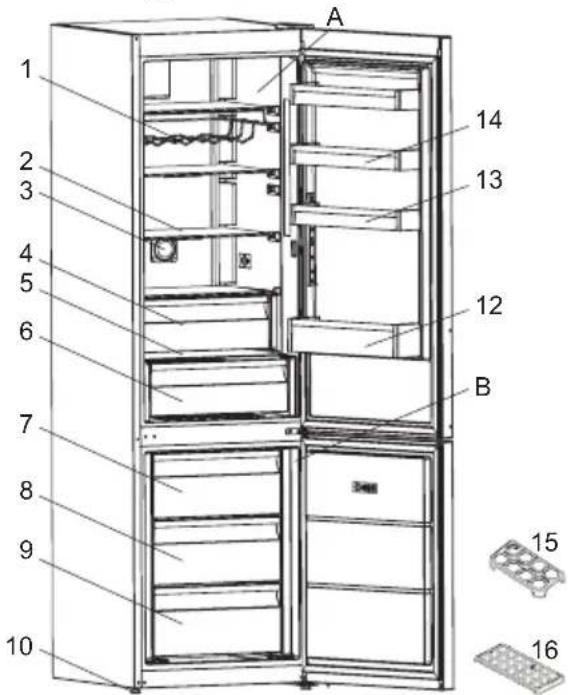 BERTAZZONI RBM60F4FXNC - DESCRIPTION DE L'APPAREIL - 1