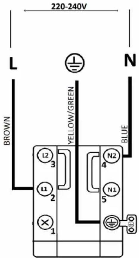 BERTAZZONI P904IBH2M30NT - Electrical connection diagram - 1