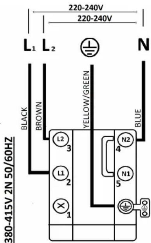 BERTAZZONI P904IBH2M30NT - Electrical connection diagram - 3