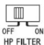 ALPINE HDA-V90 - ⑧ Crossover Mode Selector Switch (HDA-V90 only) - 1