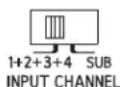 ALPINE HDA-V90 - ⑨ Commutateur de sélection du canal d'entrée (SUBWOOFER) (HDA-V90 uniquement) - 1