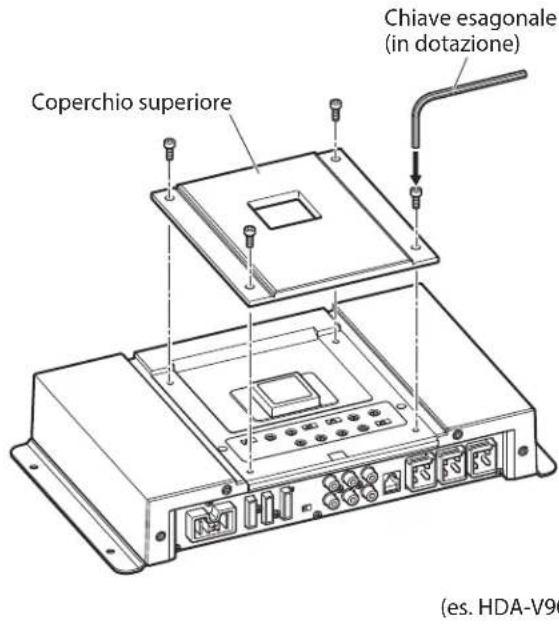 ALPINE HDA-V90 - RIMOZIONE DEL COPERCHIO SUPERIORE - 1