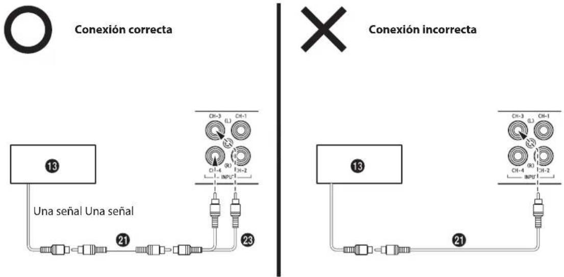 ALPINE HDA-V90 - ■ Consejos importantes cuando conecte en puente un amplificador - 1