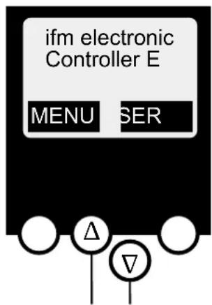 ifm electronic Controller E MENU SER