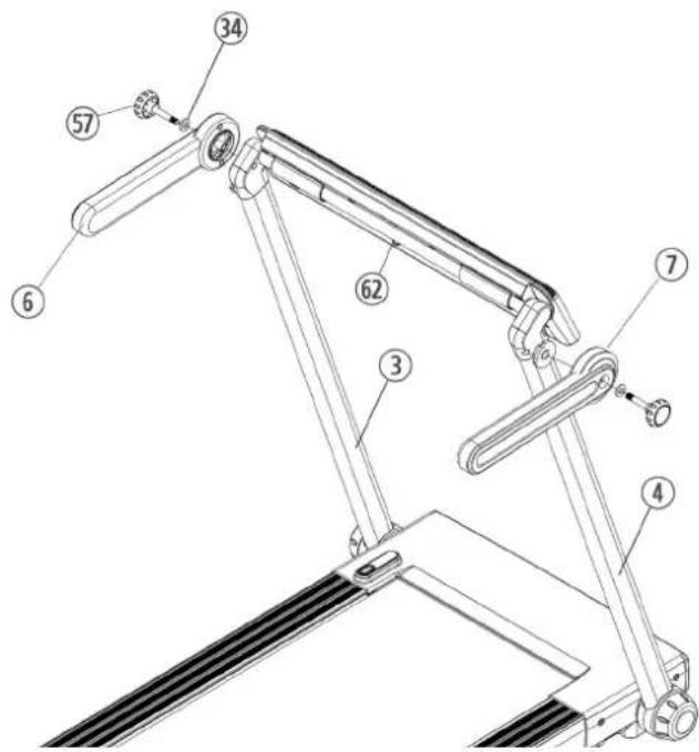 Technical diagram of a mechanical device with numbered components for identification