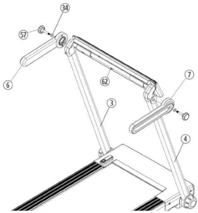 Technical diagram of a mechanical device with numbered components for identification