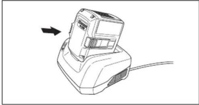 HUSQVARNA 322iHD60 - Pour charger la batterie - 1