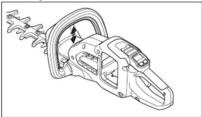 HUSQVARNA 322iHD60 - De activeringsschakelaar en de vergrendeling van de activeringsschakelaar controleren - 1