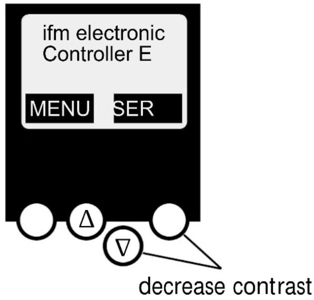 IFM AC1312 - Contrast setting - 2
