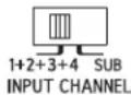 ALPINE HDA-F60 - Input Channel Selector Switch (SUBWOOFER) (HDA-V90 only) - 1