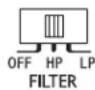 ALPINE HDA-F60 - Wahlschalter fur Frequenzweiche (nur HDA-F60) - 2
