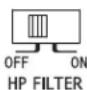 ALPINE HDA-F60 - Crossover Mode Selector Switch (HDA-V90 only) - 1