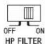 ALPINE HDA-F60 - Interruptor de selección del modo Crossover (solo HDA-V90) - 2