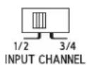 ALPINE HDA-F60 - ⑦ Valjare for ingangssignal (CHANNEL-3/4) (endast HDA-F60/HDA-V90) - 1