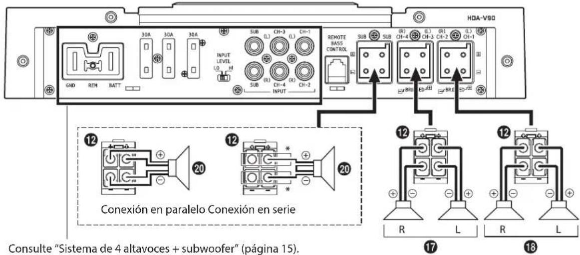 ALPINE HDA-F60 - Sistema de 4 altavoces + subwoofer de doble bobina de voz - 1