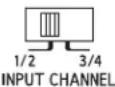 ALPINE HDA-F60 - ⑦ Selettore dei canali di ingresso (CHANNEL-3/4) (solo HDA-F60/HDA-V90) - 1
