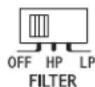 ALPINE HDA-F60 - ⑤ Väljare for delningsfrekvens (endast HDA-F60) - 1
