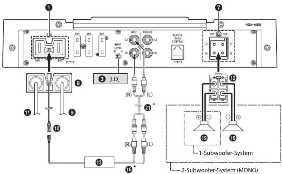ALPINE HDA-F60 - Subwoofer-System - 1