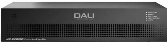 DALI SOLUTION OF DAC STATUS INPUT OUTPUT NETWORK MPI AMP-2500 DSP Custom Inset Amplifier