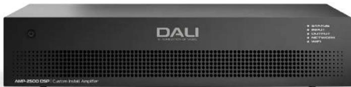DALI 50000/SPD AMP-2500 DSP / Custom Install Amplifier STATUS INPUT OUTPUT NETWORK MPI