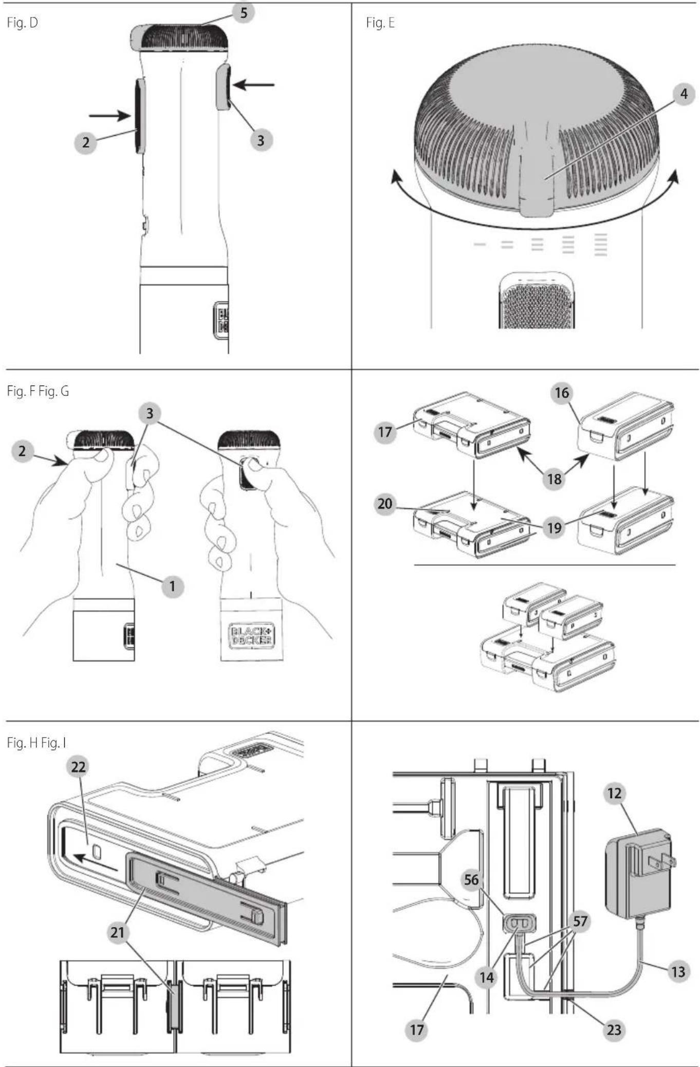 BLACK & DECKER BCKM101 - BATIDORA PORTÁTIL INALÁMBRICA DE 8 V Y ACCESORIOS - 6