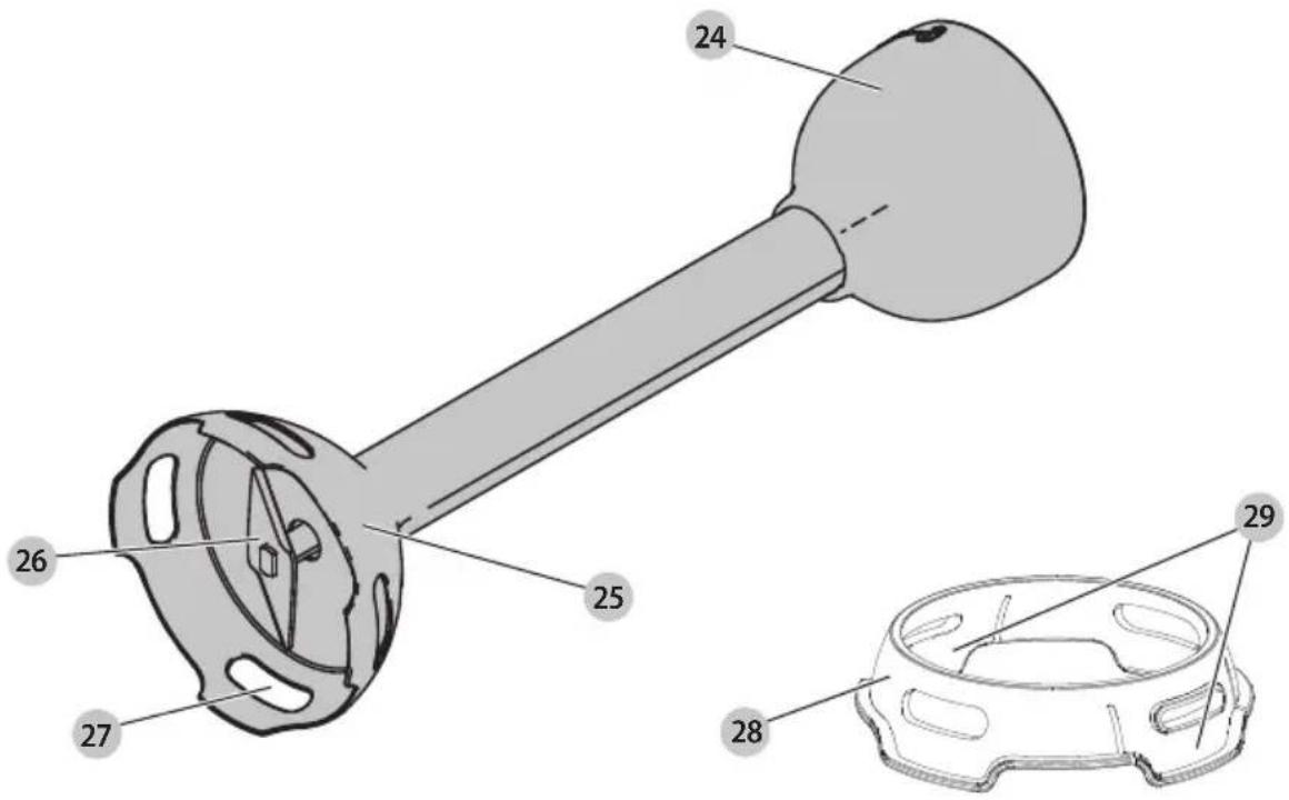 BLACK & DECKER BCKM101 - BATIDORA PORTÁTIL INALÁMBRICA DE 8 V Y ACCESORIOS - 7