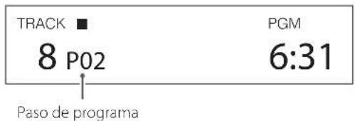TRACK ■ 8 P02 PGM 6:31 Paso de programa