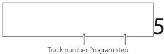 5 Track number Program step