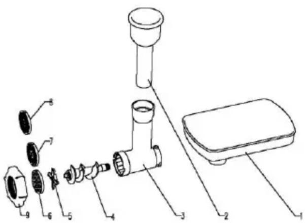 GIRMI IM30 - MEAT GRINDER (optional) - 1