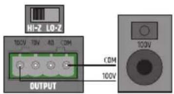 LD Systems AMP 106 T - CONNESSIONI DI USCITA - 2