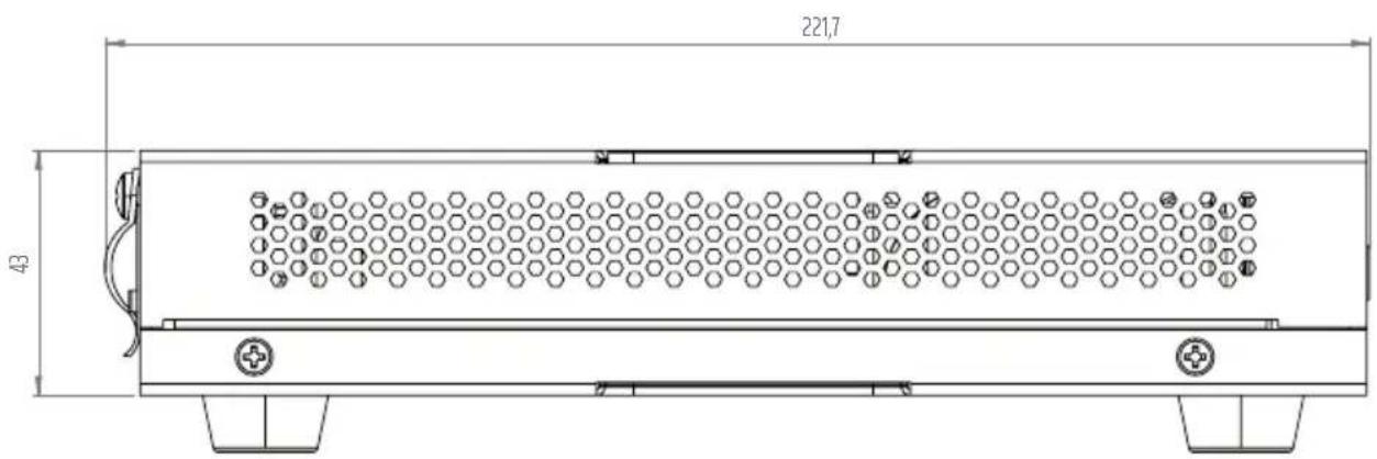 LD Systems AMP 106 T - WYMIARY - 2