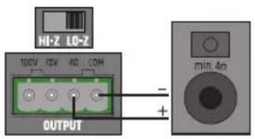 LD Systems AMP 106 T - CONNESSIONI DI USCITA - 1
