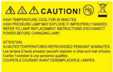 OPTOMA EH339 - Remplacement de la lampe (Personnel d'entretien uniquement) - 2