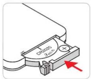 OPTOMA EH339 - Installation / remplacement de la pile (pour la télécommande 2) - 3