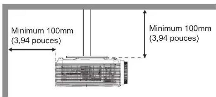 OPTOMA EH339 - Avis relatif à l'installation du projecteur - 8